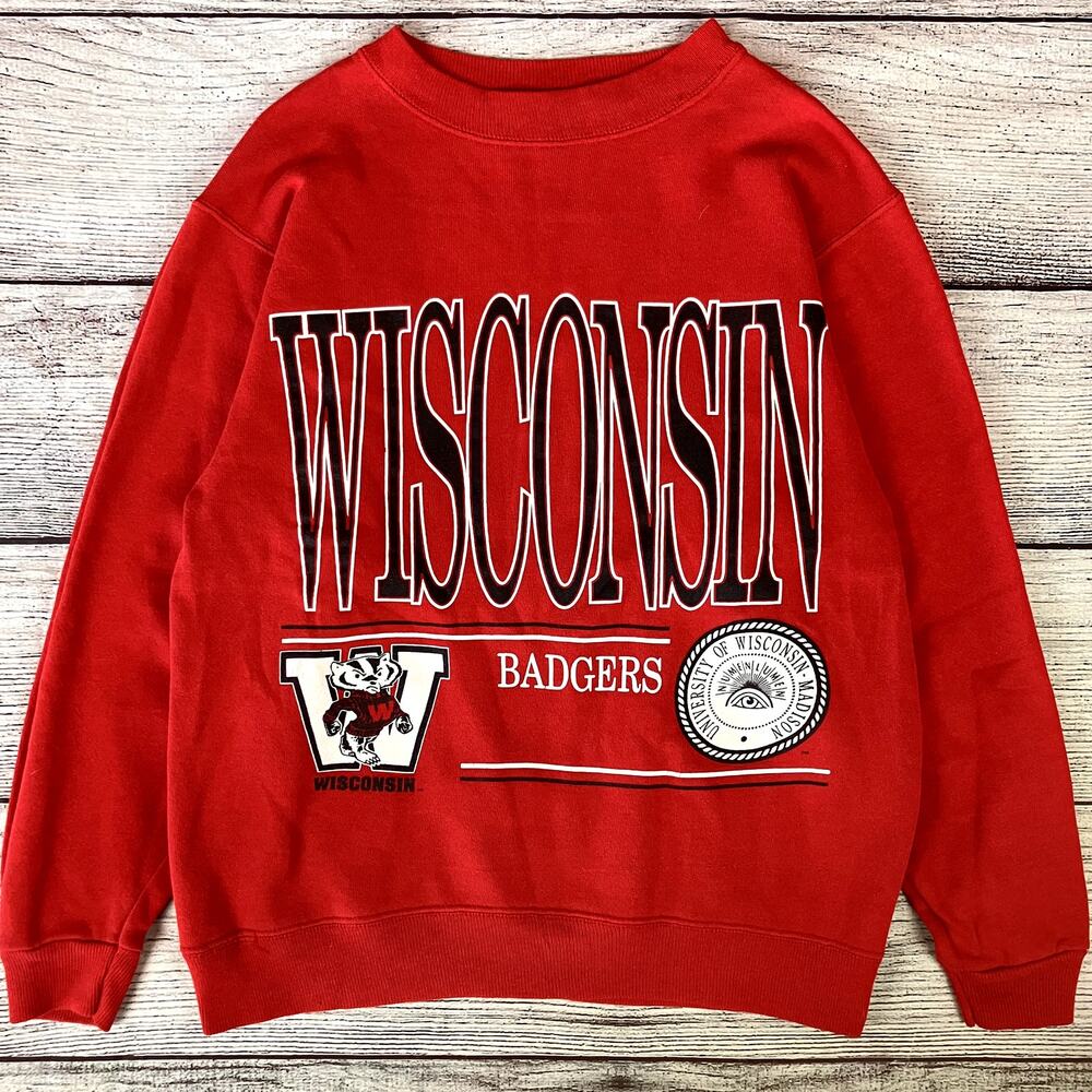 Vintage 1990s University of Wisconsin Badgers College Crewneck